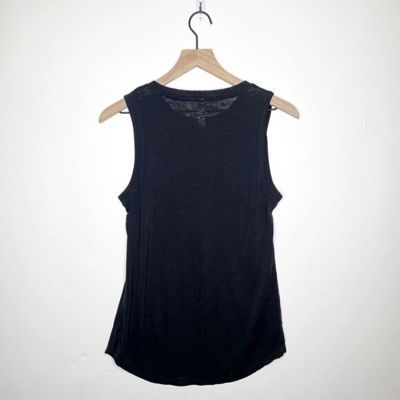 Athleta Breezy High Neck Tank Black Tencel Modal Lightweight Everyday Top XS - Picture 6 of 7